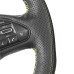 111Loncky Auto Custom Fit OEM Black Genuine Leather Suede Car Steering Wheel Cover for Infiniti Infiniti Q50 2014 2015 2016 2017 QX50 2015 2016 2017 Accessories 