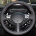 111Loncky Auto Custom Fit OEM Black Genuine Leather Car Steering Wheel Cover for Nissan Juke 370Z Sentra SV Maxima Infiniti FX35 FX37 FX50 QX70 Accessories