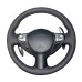 111Loncky Auto Custom Fit OEM Black Genuine Leather Car Steering Wheel Cover for Nissan Juke 370Z Sentra SV Maxima Infiniti FX35 FX37 FX50 QX70 Accessories