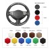111Loncky Auto Custom Fit OEM Black PU Carbon Fiber Suede Leather Car Steering Wheel Cover for Nissan Juke 370Z Sentra SV Maxima Infiniti FX35 FX37 FX50 QX70 Accessories