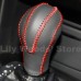 111Loncky Black Genuine Leather Car Gear Shift Knob Cover for Black Genuine Leather Gear Shift Knob Cover for 2012 2013 2014 2015 2016 Ford Focus / 2014-2016 Fiesta / 2013-2016 Fusion S,Fusion SE / 2013-2016 Escape / 2013-2016 C-Max / 2013-2016 Ford Transit 