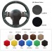 111Loncky Auto Custom Fit OEM Black Genuine Leather Suede Car Steering Wheel Cover Infiniti FX35 FX45 2003 2004 2005 2006 2007 2008 Nissan 350Z 2003-2009 Accessories