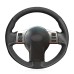 111Loncky Auto Custom Fit OEM Black Genuine Leather Suede Car Steering Wheel Cover Infiniti FX35 FX45 2003 2004 2005 2006 2007 2008 Nissan 350Z 2003-2009 Accessories