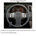 111Loncky Auto Custom Fit OEM Black Genuine Leather Car Steering Wheel Cover for Infiniti FX35 Infiniti FX45 2003 2004 2005 2006 2007 2008 Nissan 350Z 2003 2004 2005 2006 2007 2008 2009 Accessories