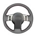111Loncky Auto Custom Fit OEM Black Genuine Leather Car Steering Wheel Cover for Infiniti FX35 Infiniti FX45 2003 2004 2005 2006 2007 2008 Nissan 350Z 2003 2004 2005 2006 2007 2008 2009 Accessories