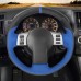 111Loncky Auto Custom Fit OEM Black Blue Suede Leather Car Steering Wheel Cover for Infiniti FX35 Infiniti FX45 2003 2004 2005 2006 2007 2008 Nissan 350Z 2003 2004 2005 2006 2007 2008 2009 Accessories