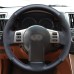 111Loncky Auto Custom Fit OEM Black Genuine Leather Suede Car Steering Wheel Cover for Infiniti FX35 Infiniti FX45 2003 2004 2005 2006 2007 2008 Nissan 350Z 2003 2004 2005 2006 2007 2008 2009 Accessories