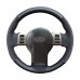 111Loncky Auto Custom Fit OEM Black Genuine Leather Suede Car Steering Wheel Cover for Infiniti FX35 Infiniti FX45 2003 2004 2005 2006 2007 2008 Nissan 350Z 2003 2004 2005 2006 2007 2008 2009 Accessories