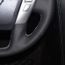111Loncky Auto Custom Fit OEM Black Genuine Leather Car Steering Wheel Cover for Nissan Patrol 2011-2017 Armada 2013-2019 NV Cargo NV Passenger (US) 2012-2018 Titan 2013-2018 Infiniti QX56 2011-2013 QX80 2014-2019