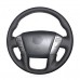 111Loncky Auto Custom Fit OEM Black Genuine Leather Car Steering Wheel Cover for Nissan Patrol 2011-2017 Armada 2013-2019 NV Cargo NV Passenger (US) 2012-2018 Titan 2013-2018 Infiniti QX56 2011-2013 QX80 2014-2019