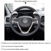 111Loncky Auto Custom Fit OEM Black Genuine Leather Car Steering Wheel Cover for Jeep Grand Cherokee 2014 2015 2016 2017 2018 2019 2020 2021