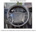 111Loncky Auto Custom Fit OEM Black Genuine Leather Steering Wheel Covers for 2003 2004 2005 2006 2007 2008 2009 Kia Sorento Accessories