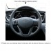 111Loncky Auto Custom Fit OEM Black Genuine Leather Steering Wheel Covers for Kia K5 2011 2012 2013 Kia Optima Accessories