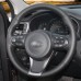 111Loncky Auto Custom Fit OEM Black Genuine Leather Steering Wheel Covers for Kia Sorento 2015 2016 2017 2018 Sedona 2015 2016 2017 2018 2019 Accessories