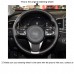 111Loncky Auto Custom Fit OEM Black Genuine Leather Steering Wheel Covers for Kia Sorento 2015 2016 2017 2018 Sedona 2015 2016 2017 2018 2019 Accessories