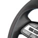 111Loncky Auto Custom Fit OEM Black Genuine Leather Black Suede Steering Wheel Covers for Kia K5 Optima Cee'd Ceed 2019 Forte Cerato (AU) 2018-2019 Accessories