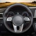 111Loncky Auto Custom Fit OEM Black Genuine Leather Steering Wheel Covers for Kia K5 Optima Cee'd Ceed 2019 Forte Cerato (AU) 2018-2019 Accessories