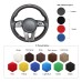 111Loncky Auto Custom Fit OEM Black Genuine Leather Steering Wheel Covers for Kia K5 Optima Cee'd Ceed 2019 Forte Cerato (AU) 2018-2019 Accessories