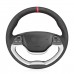 111Loncky Auto Custom Fit OEM Black Suede Steering Wheel Covers for Kia Morning 2011-2016 Picanto 2012-2015 Accessories