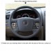 111Loncky Auto Custom Fit OEM Black Genuine Leather Steering Wheel Covers for Kia Borrego 2008 2009 2010 2011 2012 2013 2014 2015 Accessories