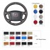 111Loncky Auto Custom Fit OEM Black Genuine Leather Steering Wheel Covers for Kia Borrego 2008 2009 2010 2011 2012 2013 2014 2015 Accessories