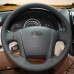 111Loncky Auto Custom Fit OEM Black Genuine Leather Steering Wheel Covers for Kia Sportage 2 2005 2006 2007 2008 2009 2010 Accessories