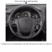 111Loncky Auto Custom Fit OEM Black Genuine Leather Steering Wheel Covers for Kia Sportage 2 2005 2006 2007 2008 2009 2010 Accessories