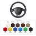 111Loncky Black Genuine Leather Custom Fit Car Steering Wheel Cover for Lada Granta 2018-2019 Lada Priora 2 2013-2018 Lada Kalina 2 2013-2018 Accessories