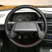 111Loncky Car Custom Fit OEM Black Genuine Leather Steering Wheel Cover for Lada 2114 2001-2013 Lada 2108 1998-2005 Lada 2115 1998-2012 Accessories