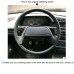 111Loncky Car Custom Fit OEM Black Genuine Leather Steering Wheel Cover for Lada 2114 2001-2013 Lada 2108 1998-2005 Lada 2115 1998-2012 Accessories