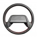 111Loncky Car Custom Fit OEM Black Genuine Leather Steering Wheel Cover for Lada 2114 2001-2013 Lada 2108 1998-2005 Lada 2115 1998-2012 Accessories