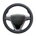 111Loncky Car Custom Fit OEM Black Genuine Leather Steering Wheel Cover for Lada Vesta 2015 2016 2017 2018 2019 Lada Xray 2015 2016 2017 2018 2019 Accessories