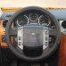 111Loncky Auto Custom Fit OEM Black Genuine Leather Car Steering Wheel Cover for Land Rover Old Range Rover Sport 2005 2006 2007 2008 Accessories 