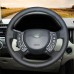 111Loncky Auto Custom Fit OEM Black Genuine Leather Car Steering Wheel Cover for Land Rover Range Rover 2003 2004 2005 2006 2007 2008 2009 2010 2011 2012 Accessories 