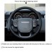 111Loncky Auto Custom Fit OEM Black Genuine Leather Car Steering Wheel Cover for 2014 2015 2016 Land Rover Range Rover Accessories