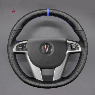 Loncky Hand Stitched Custom Fit Steering Wheel Cover for Pontiac G8 (GT) 2008 2009 OEM Car Interior DIY Accessories