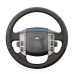 111Loncky Auto Custom Fit OEM Black Genuine Leather Car Steering Wheel Cover for Land Rover Discovery 3 2004 2005 2006 2007 2008 2009 Accessories
