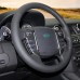 Loncky Auto Custom Fit OEM Black Genuine Leather Car Steering Wheel Cover for Land Rover Discovery 4 2010 2011 2012 2013 2014 2015 2016 Accessories 