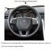 111Loncky Auto Custom Fit OEM Black Genuine Leather Car Steering Wheel Cover for Land Rover Discovery Sport 2015 2016 2017 Accessories