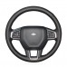 111Loncky Auto Custom Fit OEM Black Genuine Leather Car Steering Wheel Cover for Land Rover Discovery Sport 2015 2016 2017 Accessories