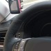111Loncky Auto Custom Fit OEM Black Genuine Leather Car Steering Wheel Cover for Lexus ES350 2013 2014 2015 / Lexus ES300h 2013-2015 / Lexus GS350 2013 2014 / Lexus GS450h Base 2013-2015 / Lexus RX350 2013-2015