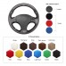 111Loncky Auto Custom Fit OEM Black Genuine Leather Black Suede Steering Wheel Covers for Lexus is IS250 IS250C IS300 IS300C IS350 IS350C F Sport 2005-2011 Accessories