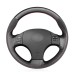 111Loncky Auto Custom Fit OEM Black Genuine Leather Black Suede Steering Wheel Covers for Lexus is IS250 IS250C IS300 IS300C IS350 IS350C F Sport 2005-2011 Accessories