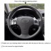 111Loncky Auto Custom Fit OEM Black Genuine Leather Black Suede Steering Wheel Covers for Lexus is IS250 IS250C IS300 IS300C IS350 IS350C F Sport 2005-2011 Accessories