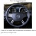 111Loncky Auto Custom Fit OEM Black Genuine Leather Steering Wheel Cover for Mercedes Benz M-Class ML350 ML500 ML550 GL-Class GL320 GL450 GL550 R-Class R320 R350 R500 Accessories