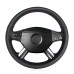111Loncky Auto Custom Fit OEM Black Genuine Leather Steering Wheel Cover for Mercedes Benz M-Class ML350 ML500 ML550 GL-Class GL320 GL450 GL550 R-Class R320 R350 R500 Accessories