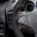 111Loncky Auto Custom Fit OEM Black Genuine Leather Steering Wheel Covers for Mercedes Benz SLR-Class 2009 / SL-CLass AMG 63 65 2009-2012 / SLK-Class AMG 55 2009-2011 / CLS-Class AMG 63 2008- 2011 / C-Class AMG 63 2009-2011 / GLK-Class GLK 350 2008-2012
