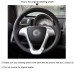 111Loncky Auto Custom Fit OEM Black Genuine Leather Steering Wheel Covers for Smart Fortwo 2009-2013 Smart Forjeremy 2013 Accessories