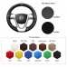 111Loncky Auto Custom Fit OEM Black Genuine Leather Steering Wheel Covers for Smart Fortwo 2009-2013 Smart Forjeremy 2013 Accessories