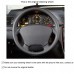 111Loncky Car Custom Fit OEM Black Genuine Leather Steering Wheel Cover for Mercedes-Benz W163 M-Class ML230 ML270 ML320 ML350 ML430 ML500 1997-2005 Accessories